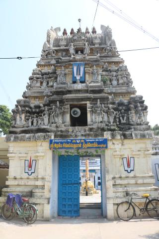 கோபுரம், அழகிய சிங்கப்பெருமாள் கோயில் (திருவேளுக்கை), காஞ்சிபுரம், கி.பி.8-20-நூற்றாண்டு