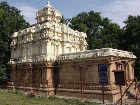 குரங்கநாதர் கோயில் முழுத்தோற்றமும் அமைப்பும், சீனிவாசநல்லூர், திருச்சி, கி.பி.9-ஆம் நூற்றாண்டு